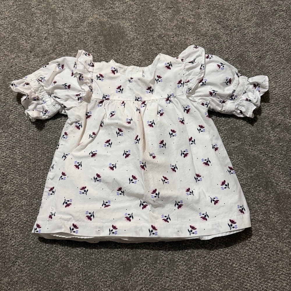 Janie and Jack girls size 5 ruffled‎ short sleeve dress with fun layers & design